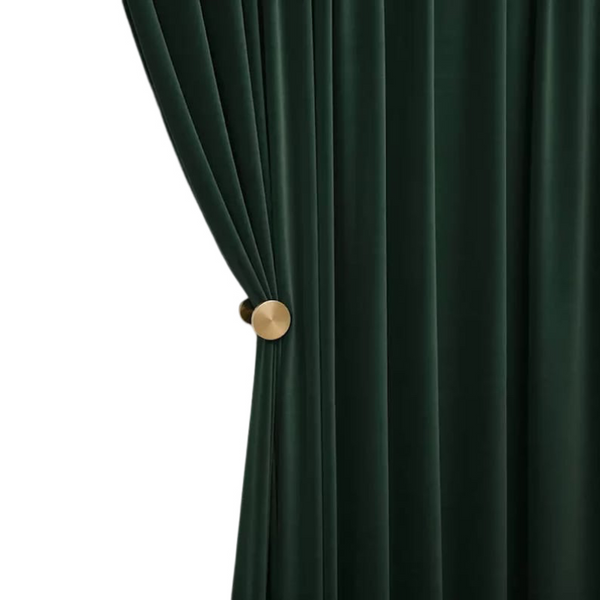 Curtains & Drapes 500 Centimetre Green High Quality Modern Velvet Blackout Curtains For Living Room Bedroom Dining Luxury Window Drape