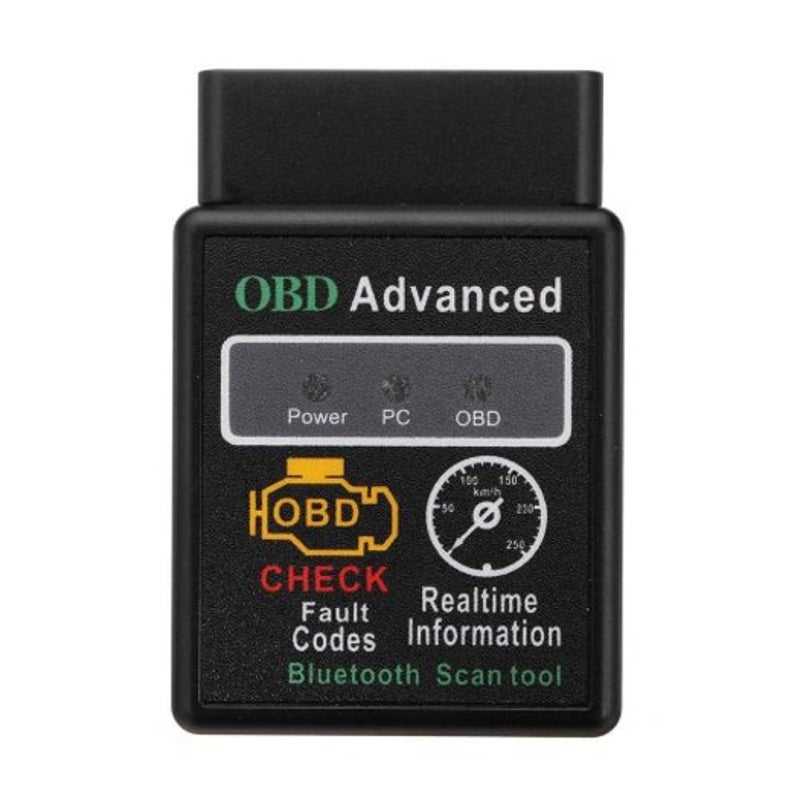 Elm327 Car Obd Can Bus Scanner Tool With Bluetooth Function Black