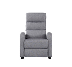 Sofas, Armchairs & Couches Luxury Fabric Recliner Chair Grey