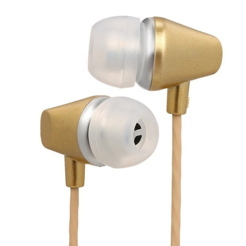 In Ear Headphones Wired Headset 3.5Mm Jack Earphones For Smart Phone Mp3 Player Yellow