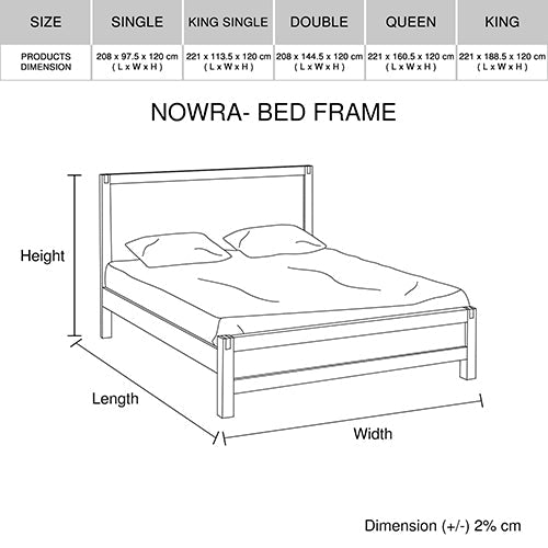 Single Bed Frames 4 Pieces Bedroom Suite In Solid Wood Veneered Acacia Construction Timber Slat Single Size Oak Colour Bed, Bedside Table & Tallboy