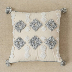 Cushions & Decorative Pillows Ins Moroccan Style Cushion Cover Geometric Tufted Cotton Embroidered Pillowcase 45 X 45Cm S1