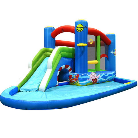 Water Slides Happy Hop Inflatable Water Jumping Castle Bouncer Kid Toy Windsor Slide Splash