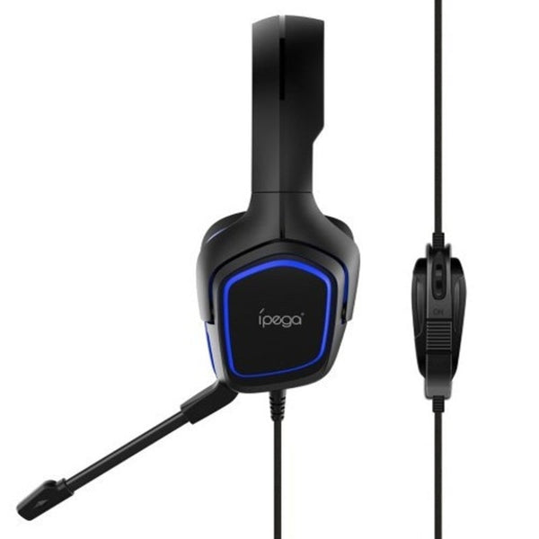 R006 Professional Wired Gaming Headphone Noise Cancelling Hifi Headset With Adjustable Mic Blue