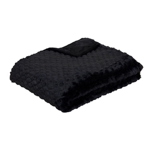 Bath Mats, Rugs & Toilet Covers J.Elliot Home Azariah Plush Throw Black