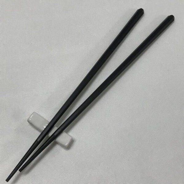 Japanese Style High End Restaurant Non Slip Temperature Chopsticks Natural Black 10 Pairs