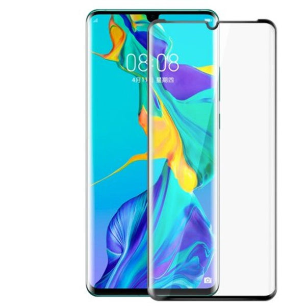 3D Curved Covered Full Screen Tempered Glass Film For Huawei P30 Pro Black