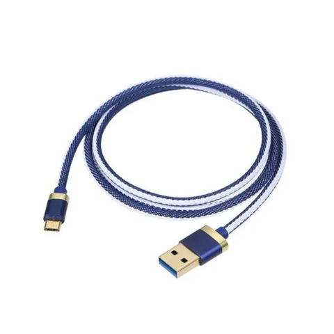 Mirco Usb 3A Fast Charging Data Cable For Xiaomi Redmi 6A / 7 5A Blue