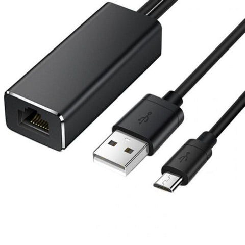 USB Cables, Hubs & Adapters Jp S7j 2 Micro Usb To Rj45 Converter With Charging Cable Black