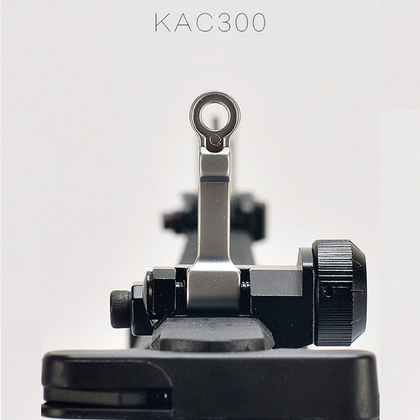 Kac300 Style 300M Metal Flip Up Front Rear Sight Set For Picatinny Rail Machine Cnc Aiming Folding Iron