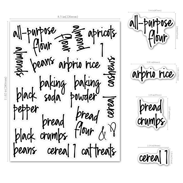 Other Kitchen Storage Kitchen Pantry Label Stickers 168 Pieces