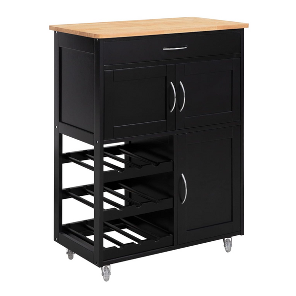 Kitchen Carts Kitchen Trolley Bottle Rack Drawer Cabinet