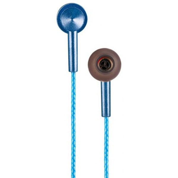 A23 On Cord In Ear Earphones With Microphone Blue