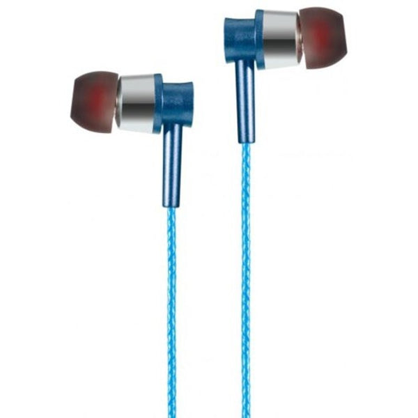 Wired Earphones A23 On Cord In Ear Earphones With Microphone Blue