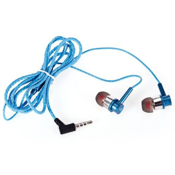 Wired Earphones A23 On Cord In Ear Earphones With Microphone Blue