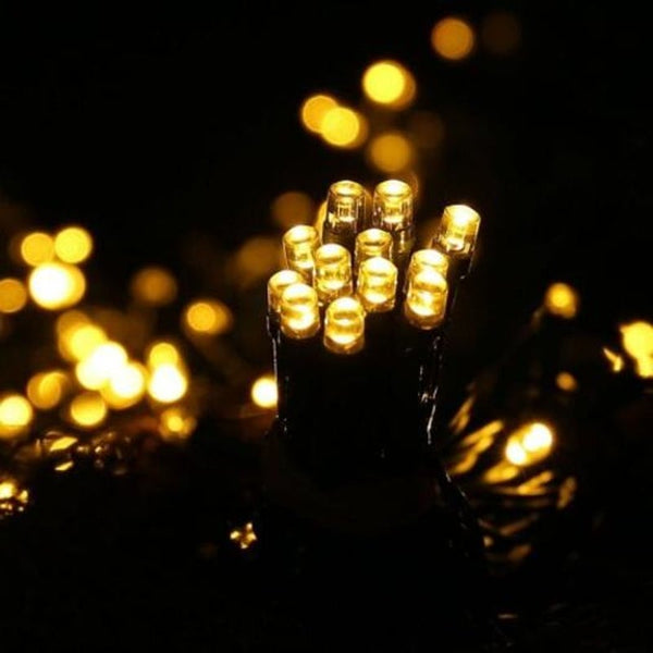 String Lights Led Solar Christmas Lights 7M 50Balls Fairy Decorativestring For Holiday Decorations Warm White