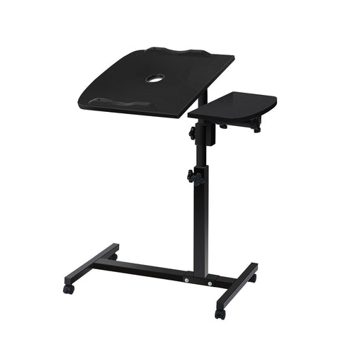 Standing Desks Artiss Laptop Table Desk Adjustable Stand With Fan Black