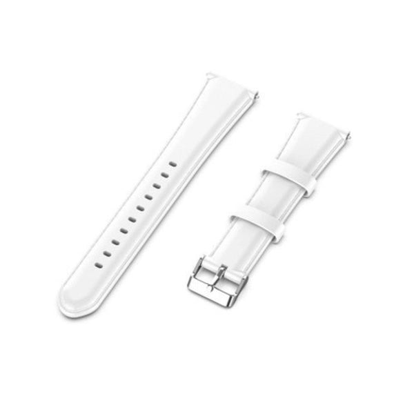 Watch Bands Leather Smart Bracelet Replacement Strap For Amazfit Gtr 47Mm White