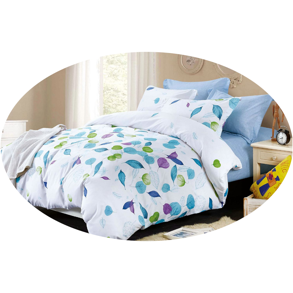 Quilt Covers Leaves King Size Duvet Quilt Cover Set