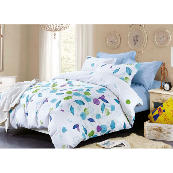 Quilt Covers Leaves King Size Duvet Quilt Cover Set