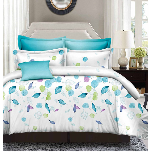 Quilt Covers Leaves King Size Duvet Quilt Cover Set