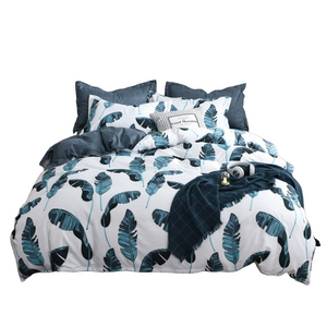 Quilt Covers Leaves Queen Size Duvet Quilt Cover Set