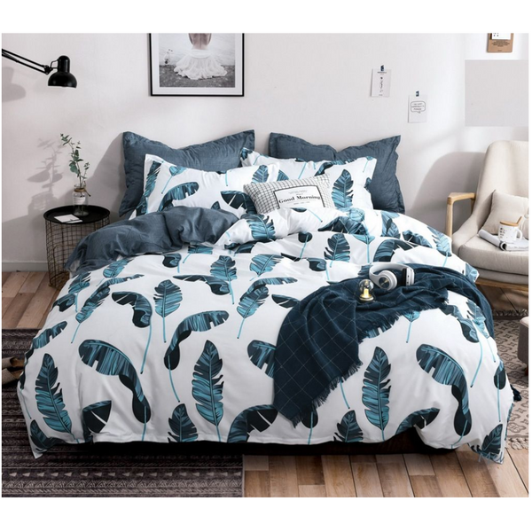 Quilt Covers Leaves Queen Size Duvet Quilt Cover Set