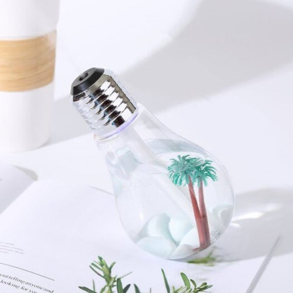 Home Fragrances Led Lamp Air Ultrasonic Humidifier For Home Essential Oil Diffuser Atomizer Silver