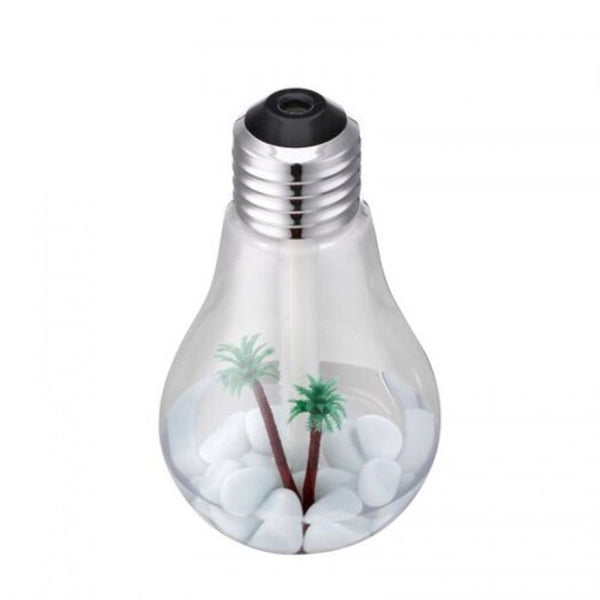 Home Fragrances Led Lamp Air Ultrasonic Humidifier For Home Essential Oil Diffuser Atomizer Silver