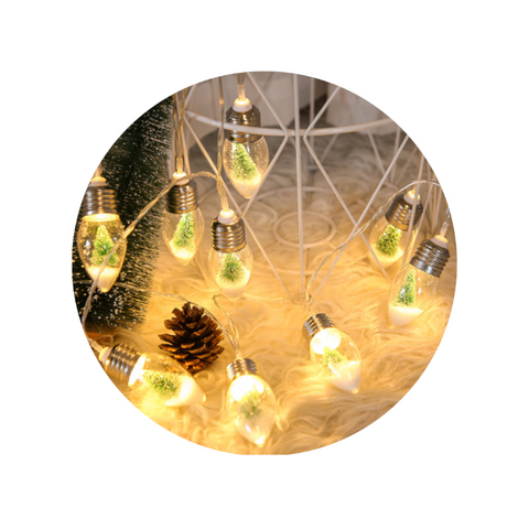 Seasonal Decorations Led Christmas Trees Wishing Bottle String Lights Holiday Decorations