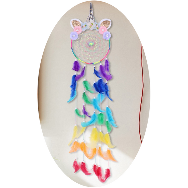 Wall Hangings Led Unicorn Dream Catcher Boho Kawaii Room Decoration Dreamcatcher