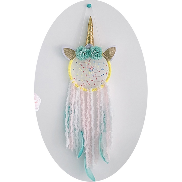 Wall Hangings Led Unicorn Dream Catcher Boho Kawaii Room Decoration Dreamcatcher