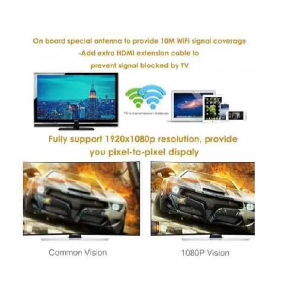 Wireless Hdmi Media Video Display Receiver Tv Stick Dlna Airplay Miracast M2 Plus