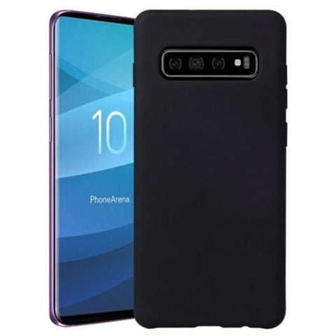 Liquid Silicone Phone Case For Samsung Galaxy S10 Plus Black