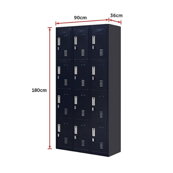 Cabinets & Cupboards 12 Door Locker For Office Gym Shed School Home Storage Padlock Operated