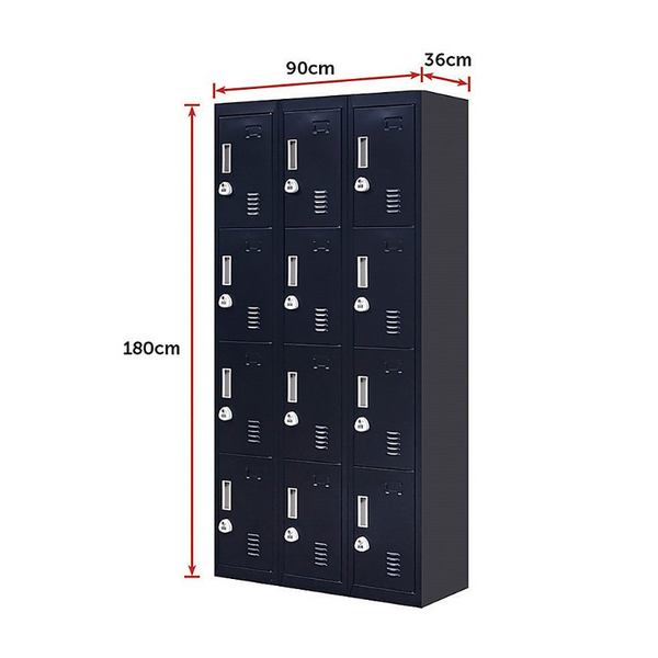 Cabinets & Cupboards 12 Door Locker For Office Gym Shed School Home Storage 3 Digit Combination