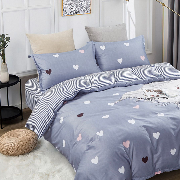 Quilt Covers Love Heart Quilt/Duvet Cover Set