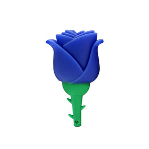 USB Flash Drives Usb Flash Drive Blue Rose Flowers Pendrive Memory Stick Flashdisk 32Gb