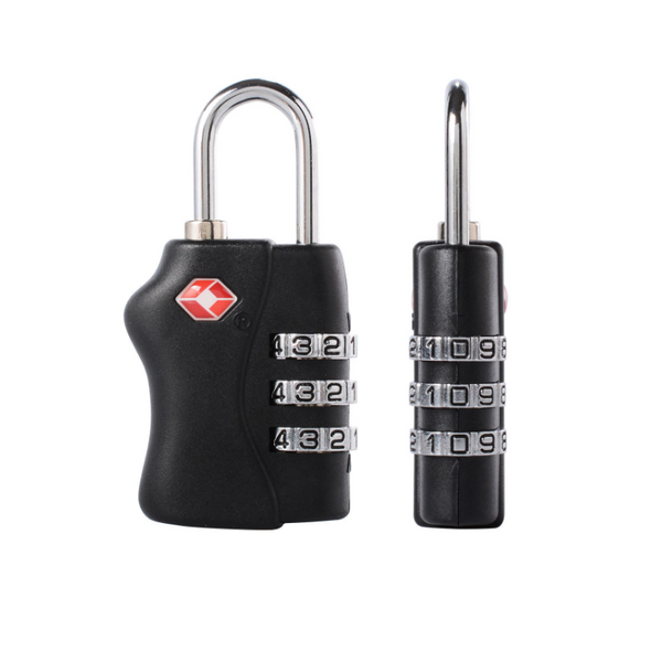 Padlocks 3 Digit Combination Suitcase Luggage Bag Code Lock Black