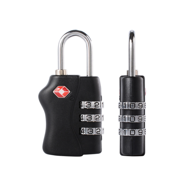 Padlocks 3 Digit Combination Suitcase Luggage Bag Code Lock Black