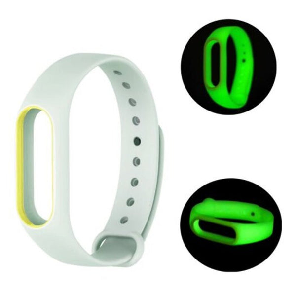 Watch Bands Luminous Wristband For Xiaomi Mi Band 2 Light Green