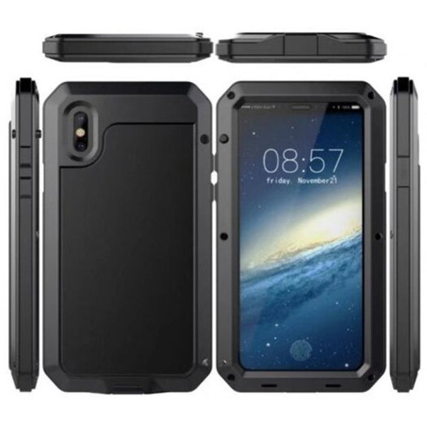 Cases, Covers & Skins Luxury Armor Durable Shock Waterproof Metal Aluminum Phone Case For Iphone X Black