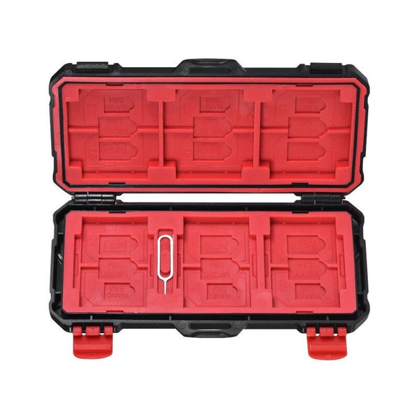 Kh 15 Water Resistant Xqd Cf Tf Msd Sd Micro Sim Nano Memory Card Case Box Keeper Carrying Holder Storage Organizer 36 Slots For Sandisk Transcend