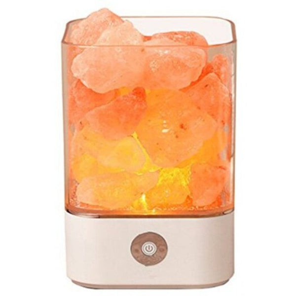 Lamps M4 Himalayan 7 Colorful Night Light Ionic Natural Salt Crystal Lamp White