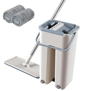 Mops, Brooms & Scrubbers Microfibre Mop With Long Handle And Cleaning Drying Bucket