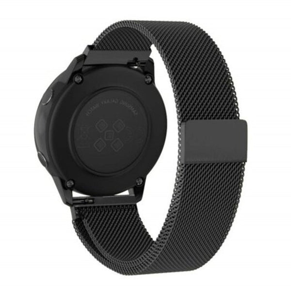 Watch Bands Magnetic Milanese Loop Strap Quick Release Band For Samsung Galaxy Watch Active Black