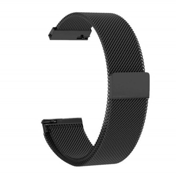 Watch Bands Magnetic Milanese Loop Strap Quick Release Band For Samsung Galaxy Watch Active Black