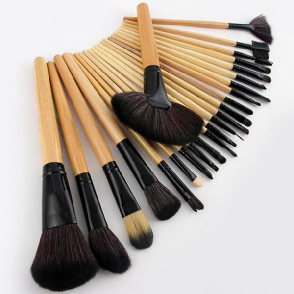 Makeup Brushes Set Up Tools 24Pcs Vanilla