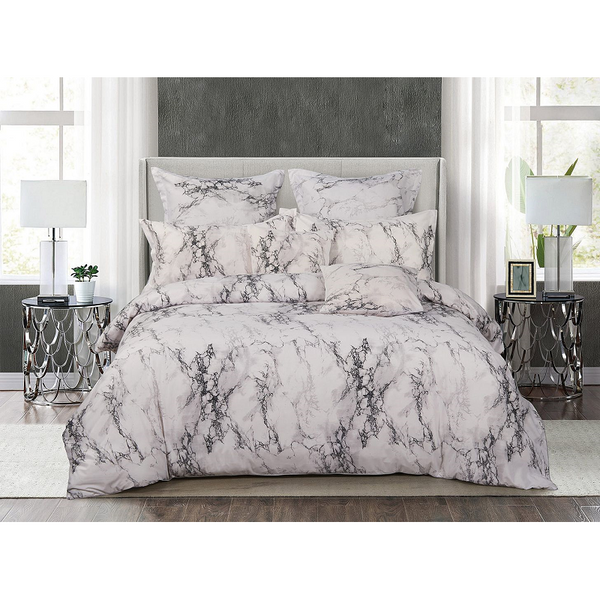 Quilt Covers Marble Super King Size Duvet Quilt Cover Set