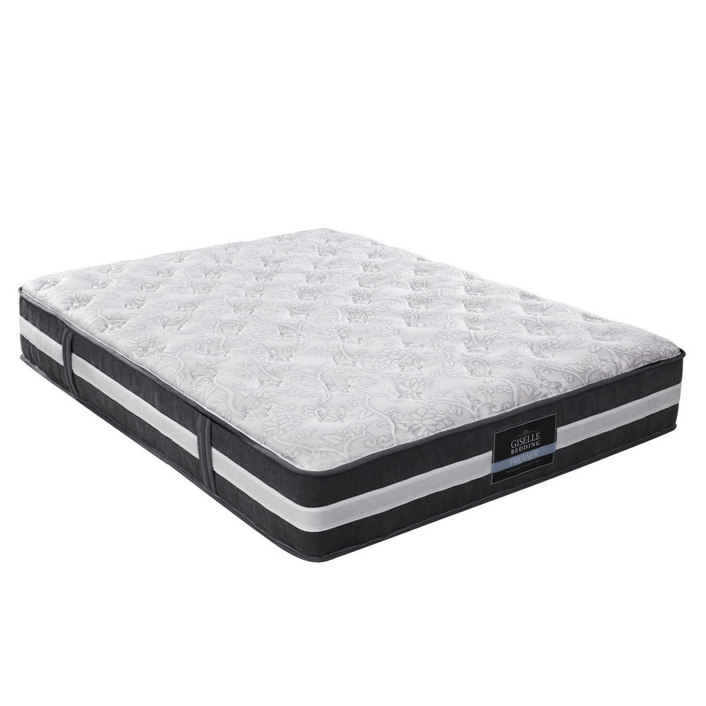 Giselle Double Mattress Bed Size 7 Zone Pocket Spring Medium Firm Foam 30Cm